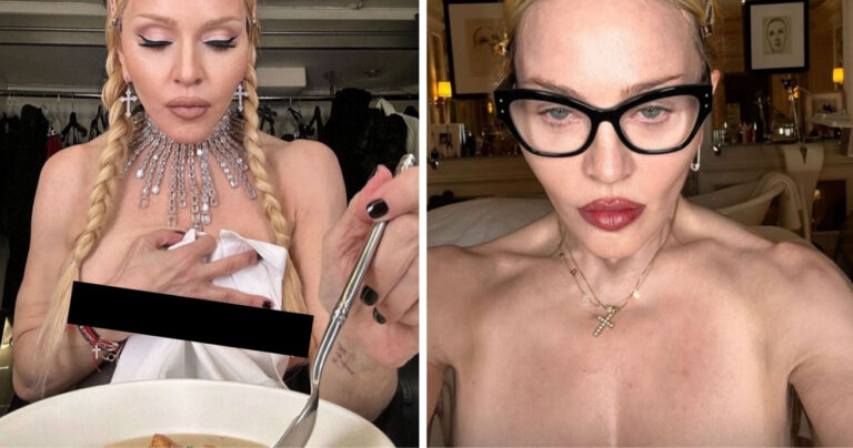 “Act Your Age”: Madonna Slammed For Sharing Photos Of Herself Eating Soup Topless