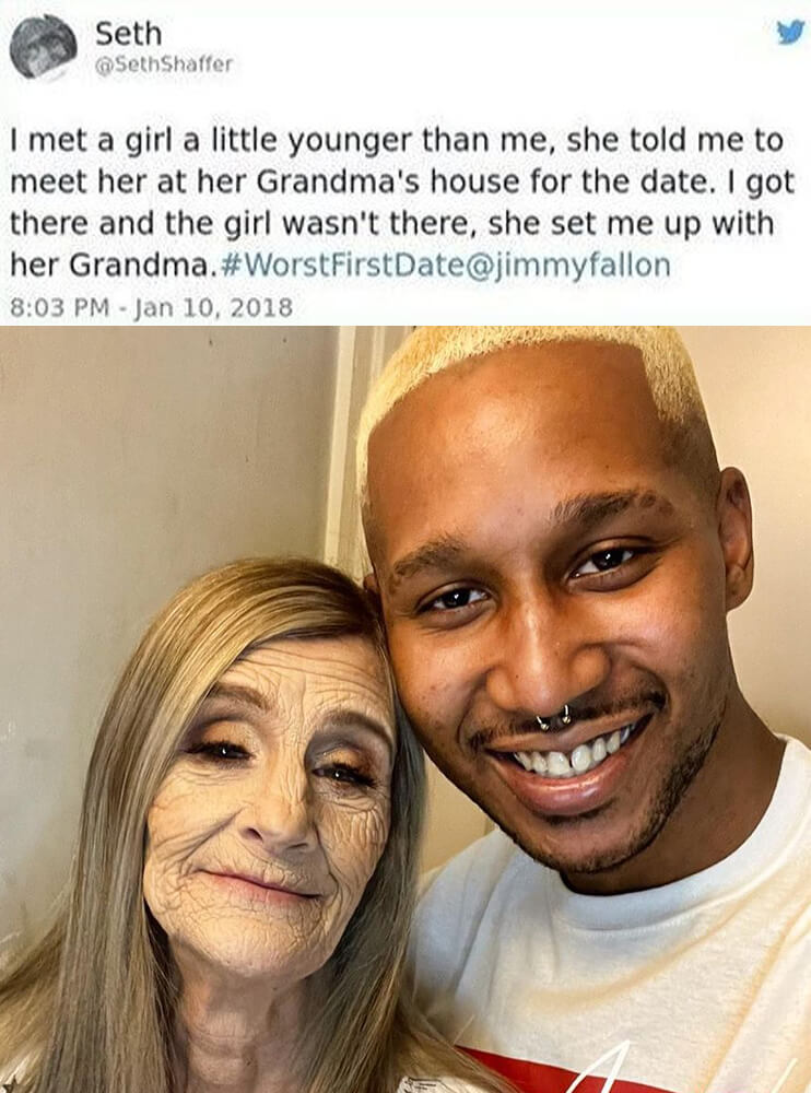 He Was Set up With a Girl's Grandma