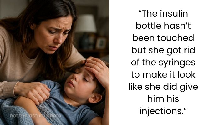 Mother in law refused to do as instructed and skips my 5 year old insulin injection