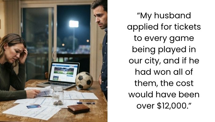 Woman Furious After Husband Spends Over $3,000 on World Cup Tickets Using Emergency Savings